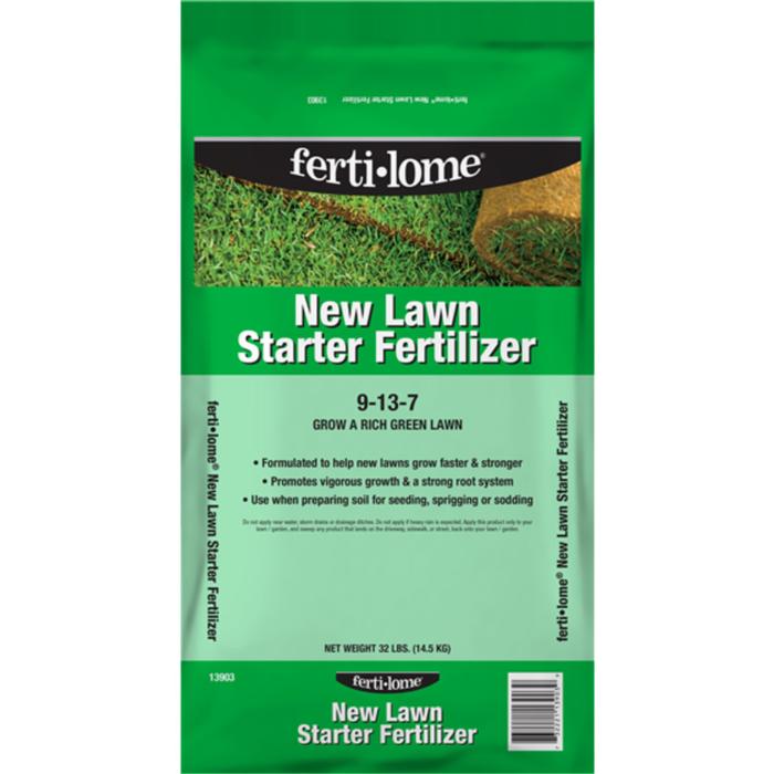 Fertilome New Lawn Starter Fertilizer 9-13-7 32lbs