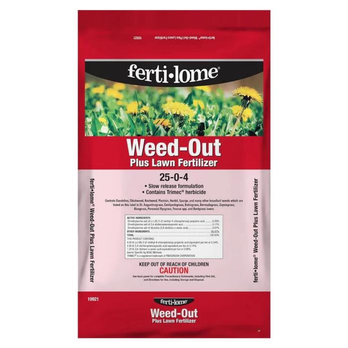FERTILOME* WEED-OUT PLUS LAWN FERTILIZER 25-0-4