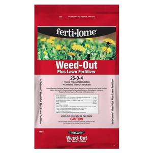 FERTILOME* WEED-OUT PLUS LAWN FERTILIZER 25-0-4